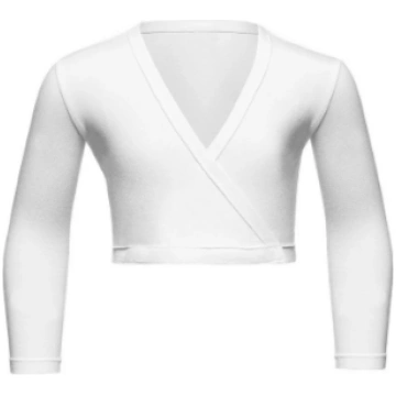 Bolero baletam, vingrošanai, dejošanai balts, LISE