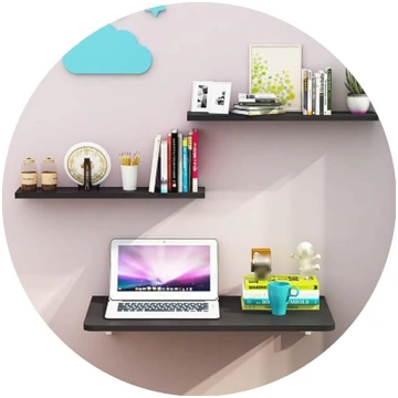 Folding Dining Table Wall Mounted Space Saving Sli