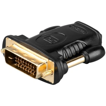 Adapteris Goobay HDMI female, DVI-D male, zelta kr
