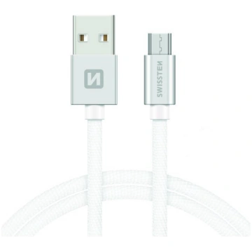 Vads Swissten, Micro USB/USB, 120 cm, balta krās