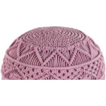 Beliani Pouff 40 cm rozā KAYSERI [Puf] 172007