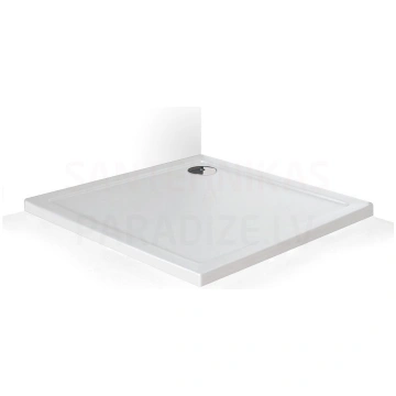 Roltechnik dušas paliktnis FLAT STONE 80x80 (balts
