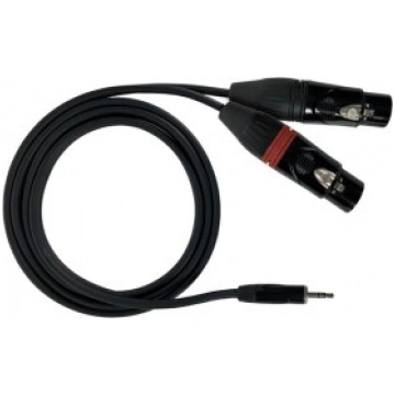 CAVO AUDIO 1 MINI-JACK 3,5 STEREO - 2 PRESE XLR 1,