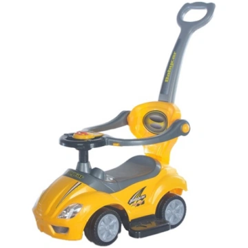 Stumjamā mašīna ""3in1"" MEGA CAR yellow BabyMix 4