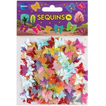 Spīgulīši rotājumiem "BUTTERFLY" 15g krāsainas 811