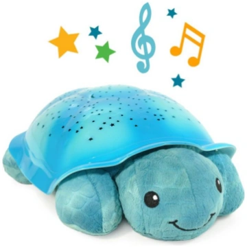Nakts spuldze Cloud B Twinkling Turtle Aqua, zila 