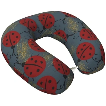 VOSERY Ladybug ceļojuma spilvens Memory Foam kakla