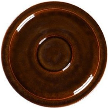 STONE Spodek do espresso 13 cm bursztynowy