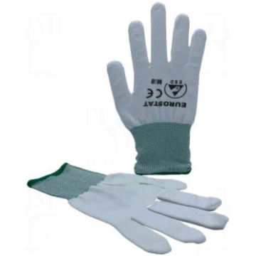 Protective gloves | Size: M | ESD | polyester | Fe