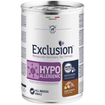 Exclusion Hypoallergenic konservi suņiem ar truša 