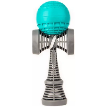 YoYo Factory Kendama AIR pelēki/zilā — prasmes rot