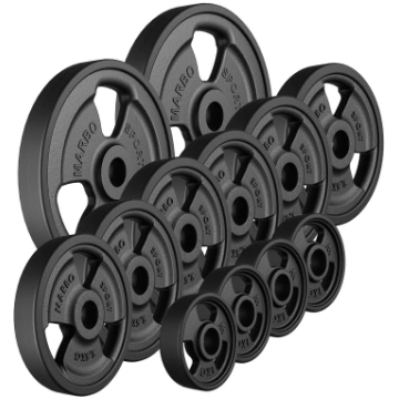 30mm svara diski Tri-Grip rubberized cast iron wei
