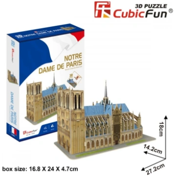 Puzzle 3D Notre Dame Cathedral CUBIC FUN