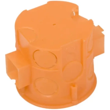 Flush-mounted box 60mm soil with inserts orange S6