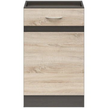 Virtuves skapītis Junona Line, brūns Black Red Whi