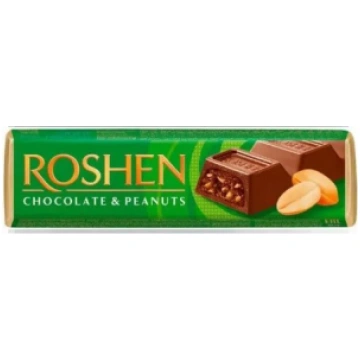 Piena šokolādes batoniņš ROSHEN ar zemesriekstu pi