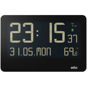 Braun Braun BC 14 black Radio Wall Clock digital 6