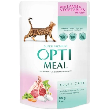 Optimeal Super Premium kaķu barība - Jēra gaļa un 