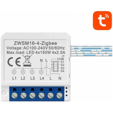 Smart Switch Module ZigBee Avatto ZWSM16-W4 TUYA Z