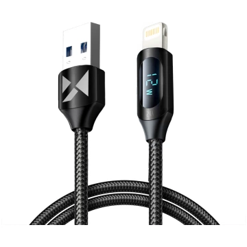 USB-A Cable - Lightning Wozinsky WUALC1 with LED D