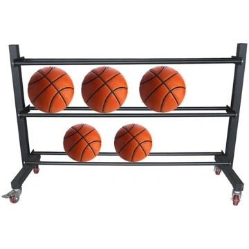 Iekštelpu bumbu statīvs Ritošais sporta bumbu stat
