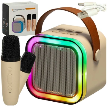 Karaoke komplekts ar Bluetooth skaļruni un 2 mikro