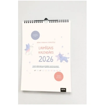 Laimīgais sienas kalendārs 2026 Bēŗniem A4