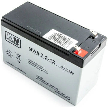 Akumulators MW Power MWS 7.2-12 12V7.2Ah Alarm UPS