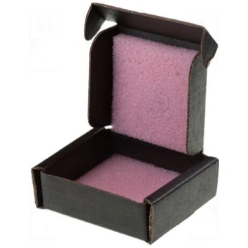 Container: box | with foam lining | ESD | black | 