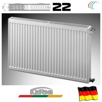 22-400x400 radiators KERMI sānu pieslēgums
