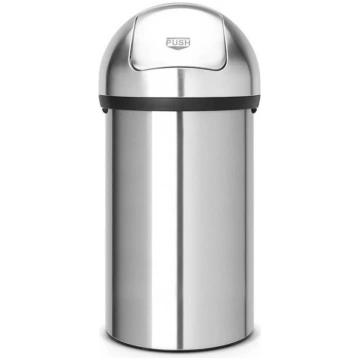 Atkritumu tvertne PUSH BIN 60 l, matēts tērauds, B