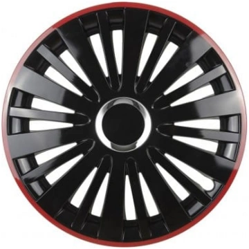 Leoplast Kołpak falcon 16" melna z czerwonym rante