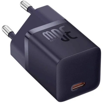 Baseus GaN5 Lādētājs USB-C EU 30W / violets EB1787