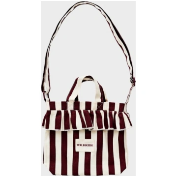 WILDRIDE Mini plecu soma krāsa Bordeaux Stripe