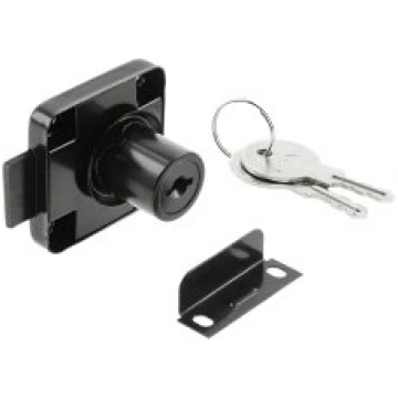 GTV Slēdzene skapim ar 2 atslēgām 138mm melna