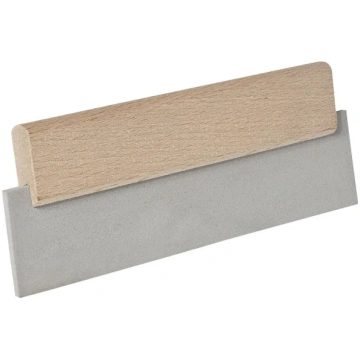 Špakteļlāpstiņa gumijas ar koka rokturi 200mm 0202