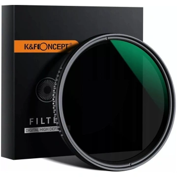 Neitrālais ND filtrs K&F 82 mm regulējams ND8–ND20