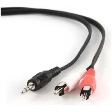 Audio kabelis Gembird 3,5 mm uz 2×RCA vīriešu, 2,5