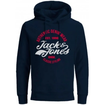Jack & Jones JJBRAT SWEAT Hoodie Navy - Džemperi u