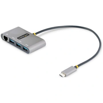 StarTech.com 3-Port USB-C Hub with Ethernet - 3x U