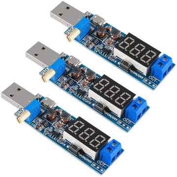 USB Buck Boost pārveidotājs no 3.5V-12V līdz 1.2V-