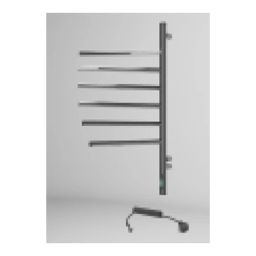 Rotating Electric Towel Warmers Vertical 6 black /