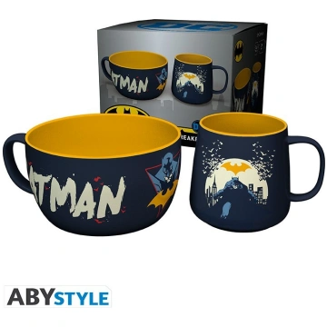 DC COMICS - Breakfast Set (Mug + Bowl) - Batman Ic