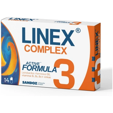 LINEX COMPLEX, 14 kapsulas, izturīgas pret kuņģa s