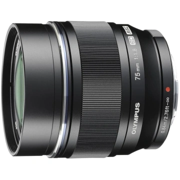 M.Zuiko Digital ED 75mm f/1.8, melns OM System