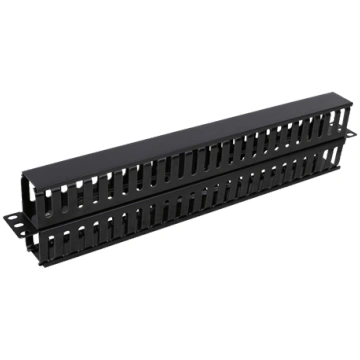 19" cable management, metal/plastic, double sided 