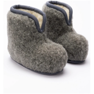 Merīnovilnas potītes čības GREY