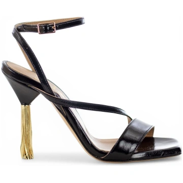 WO MILANO - Sandal leather with ankle strap