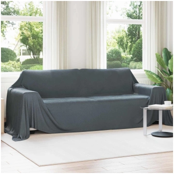 Pleds tumši pelēks 350 x 270 cm flīss
