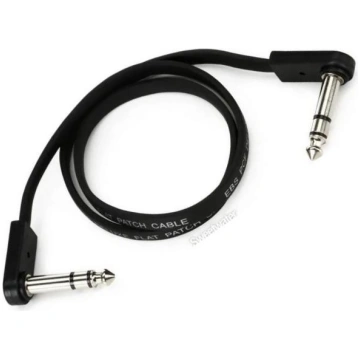 Instrument Cable: 1 Foot cable with dual right ang